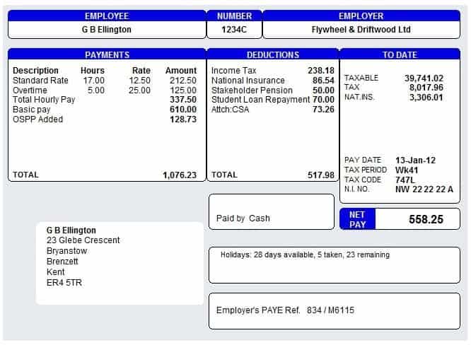 10 Payslip Templates Word Excel PDF Formats