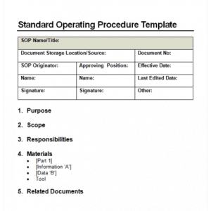 sop procedures desalas job register receipt bybloggers