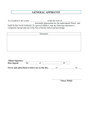 affidavit form template image 4