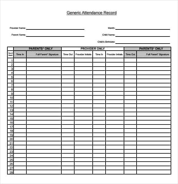 attendance sheet image 2