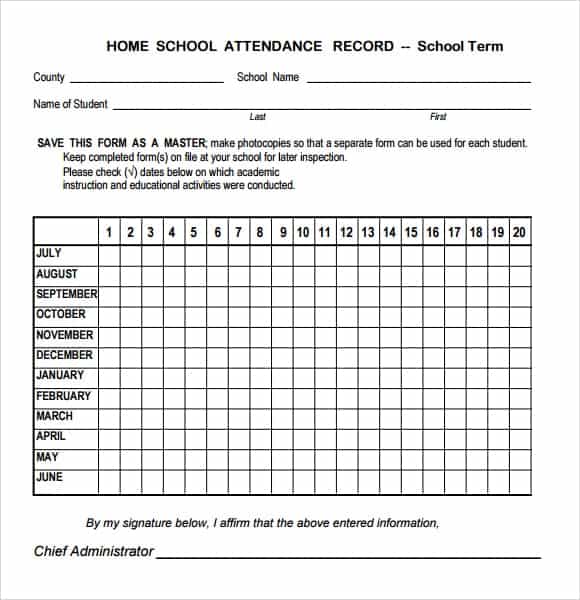 attendance sheet image 5