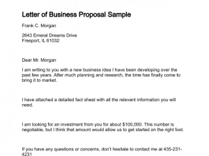 12+ Business proposal sample letters - Word Excel PDF Formats