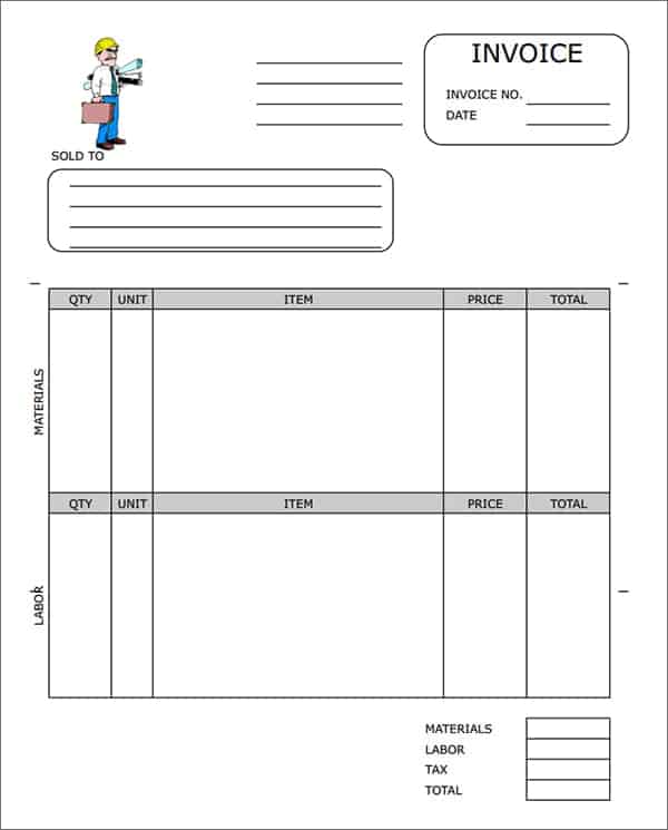 contractor invoice 2