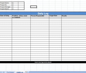 8+ Daily work log templates - Word Excel PDF Formats