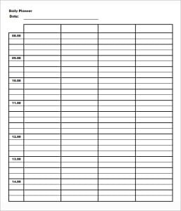 11+ Daily schedule templates - Word Excel PDF Formats