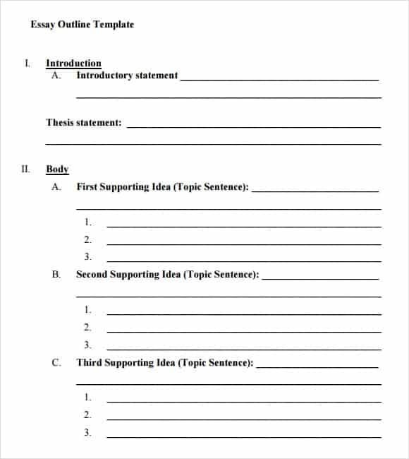 informational essay format template