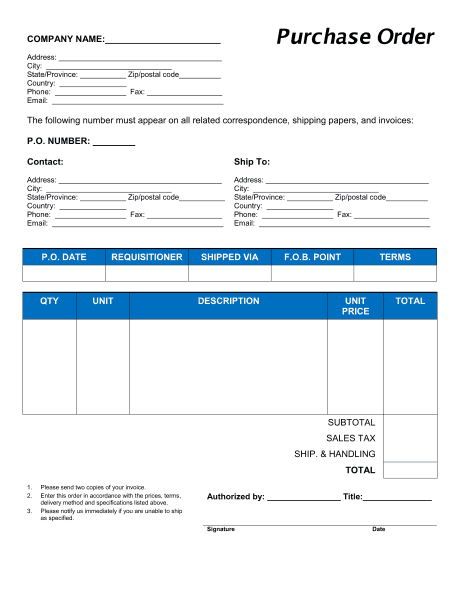 11+ Sample order form templates - Word Excel PDF Formats