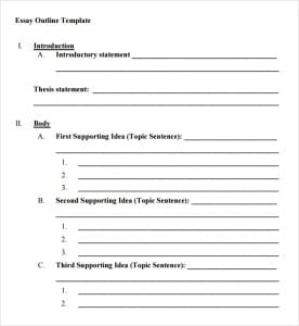 9+ Outline templates - Word Excel PDF Formats