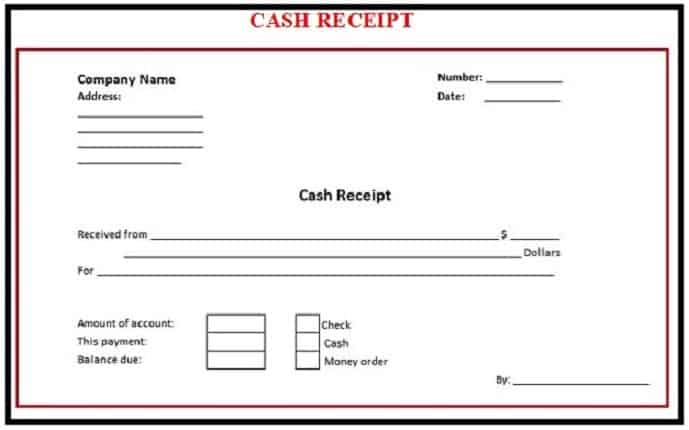 CASH RECEIPT TEMPLATES