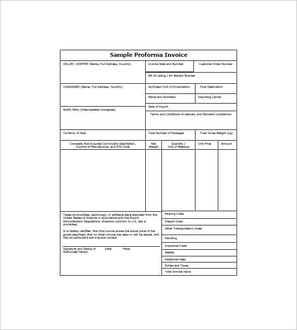 proforma invoice image 6