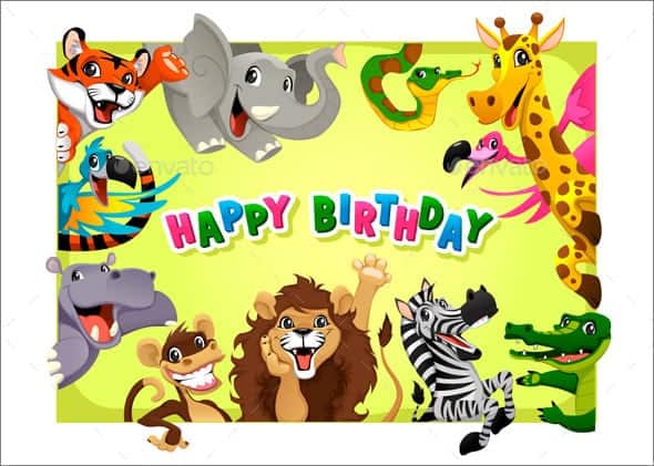 birthday card tenplate 2