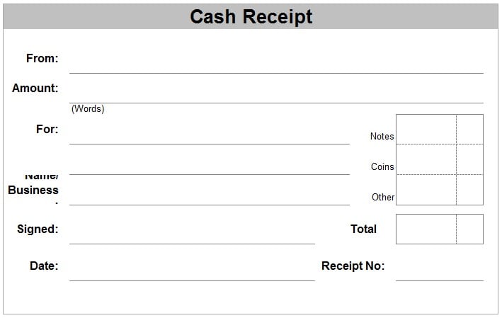 cash receipt template 1