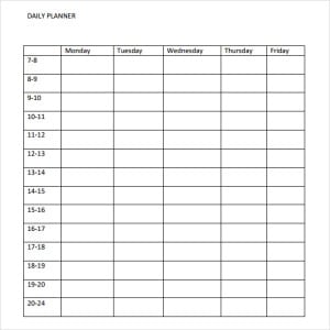 10+ Daily planner templates - Word Excel PDF Formats