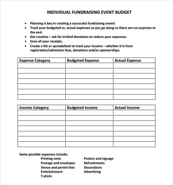 event budget template 1