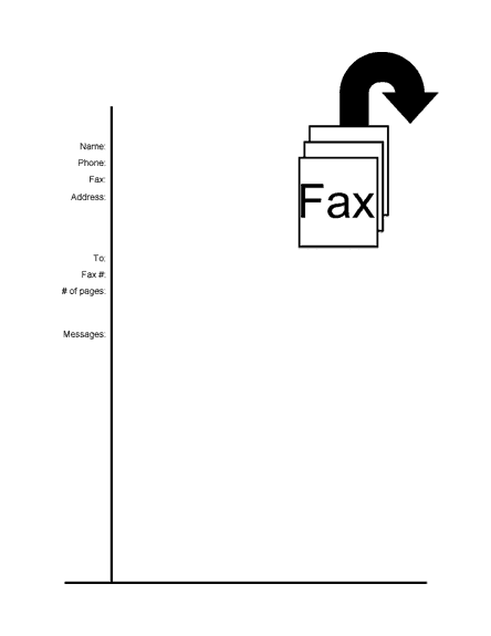 fax cover sheet template 2