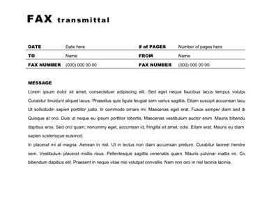 fax cover sheet template 3