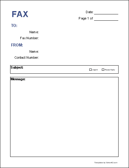 fax cover sheet template 5