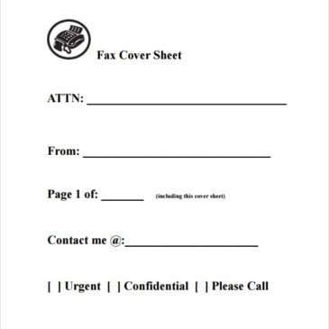 10+ Fax Cover Sheet Templates