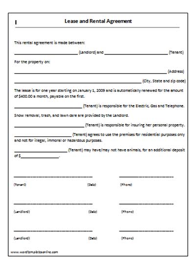 lease agreement template 11