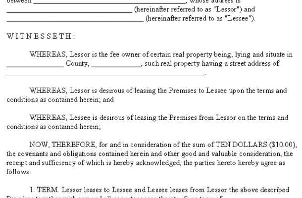 lease agreement template 19