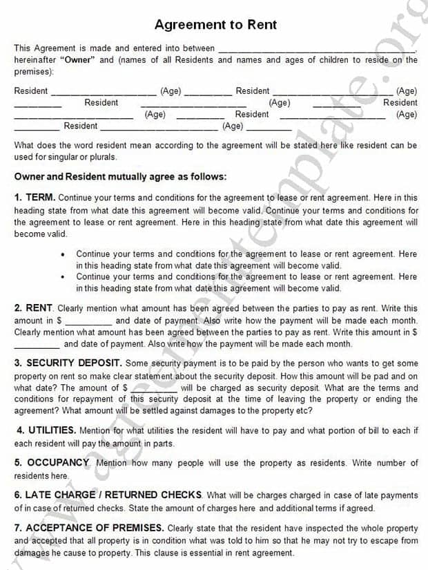 lease agreement template 3