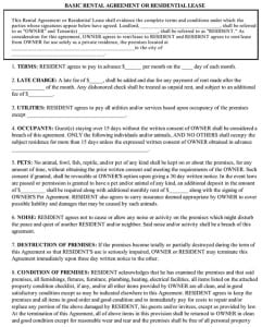 20+ Lease Agreement Templates - Word Excel PDF Formats