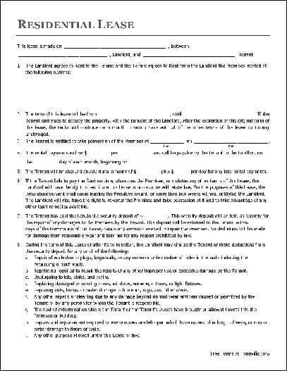 lease agreement template 8