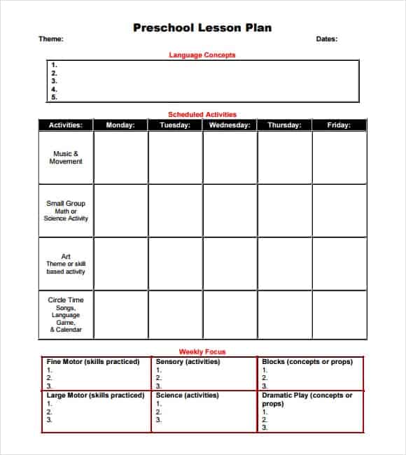 lesson plan template 2