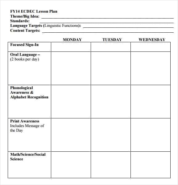 lesson plan template 4