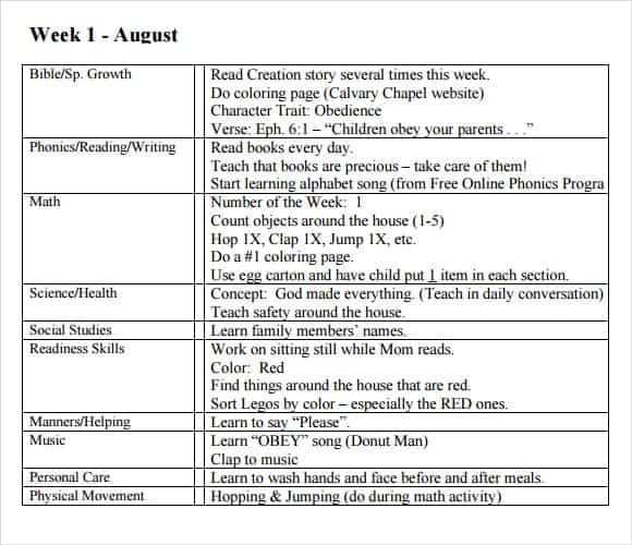 lesson plan template 7