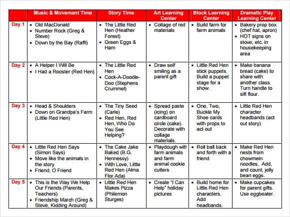 lesson plan template 9