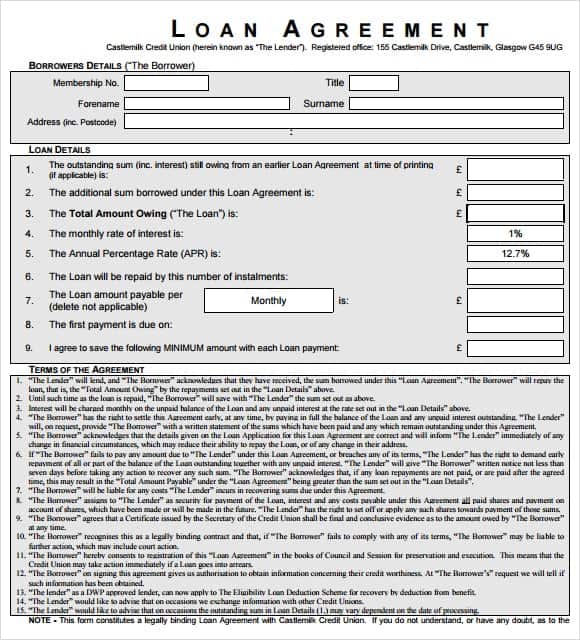 loan agreement template 18