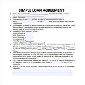 20+ Loan Agreement Templates - Word Excel PDF Formats