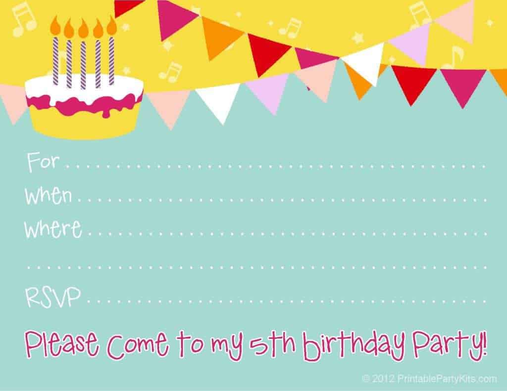 party invitation template 4