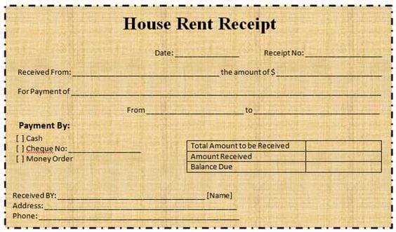 rent receipt 9