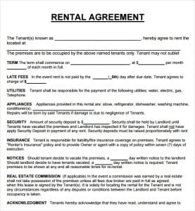 20+ Rental Agreement Templates - Word Excel PDF Formats