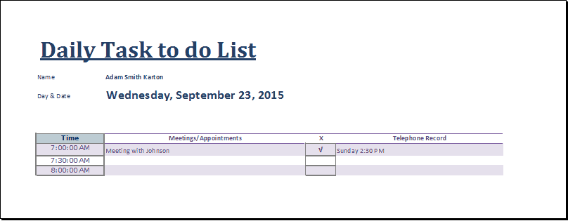 task list template 5