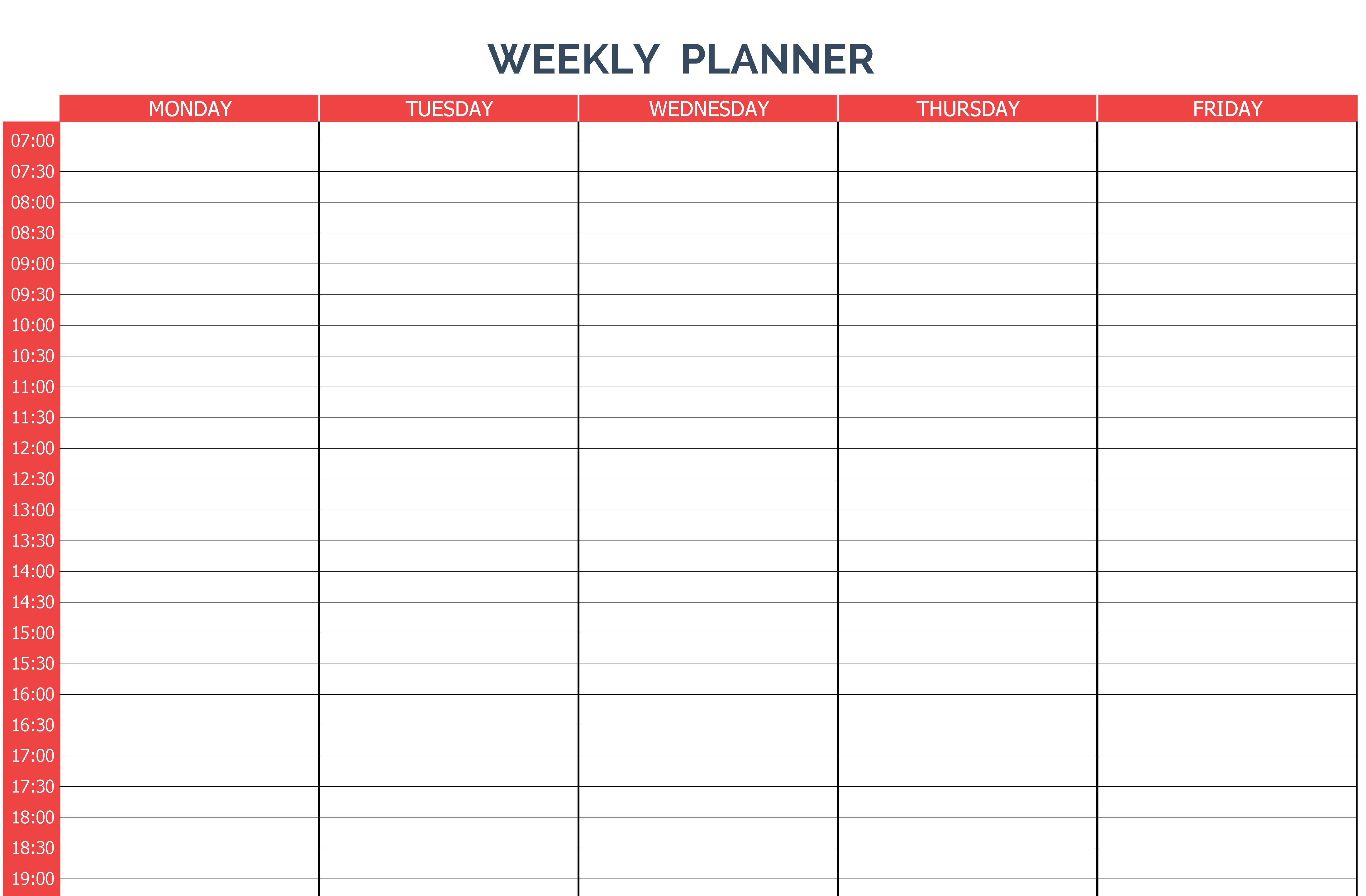 weekly planner template image 1