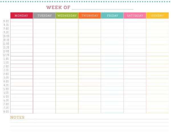 weekly planner template image 10