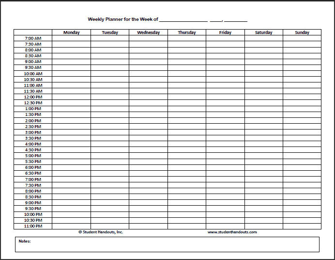 weekly planner template image 5