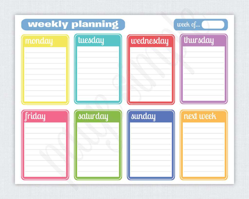 weekly planner template image 7