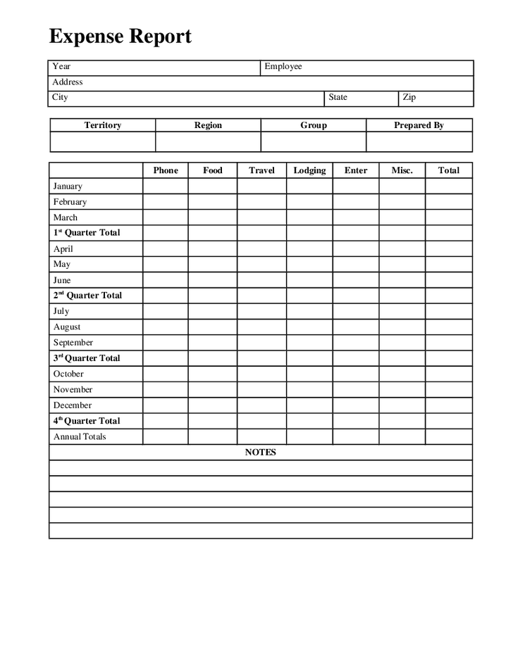 expense report template 5643