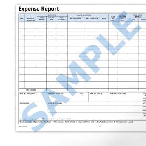 expense report template 6541