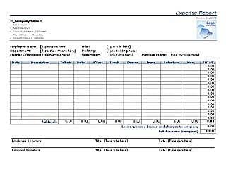 expense report template 9451