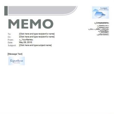 9+ Memo Templates