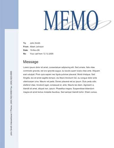 memo template 541541