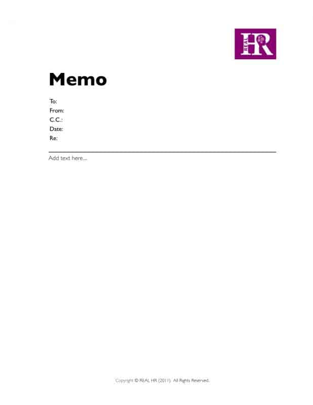 memo template 5451